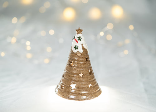 Hand thrown Tree - Gingerbread - Small