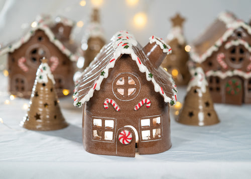 Hand thrown - Gingerbread House