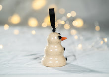 Load image into Gallery viewer, Snowman Bell Ornament