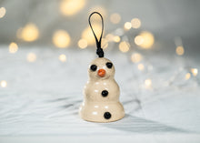 Load image into Gallery viewer, Snowman Bell Ornament