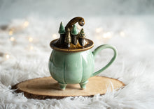 Load image into Gallery viewer, Lidded pumpkin little forest mug